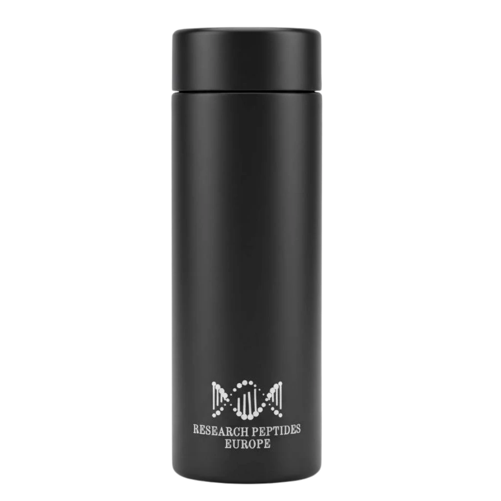 Portable Peptide Storage Container with with built-in thermometer